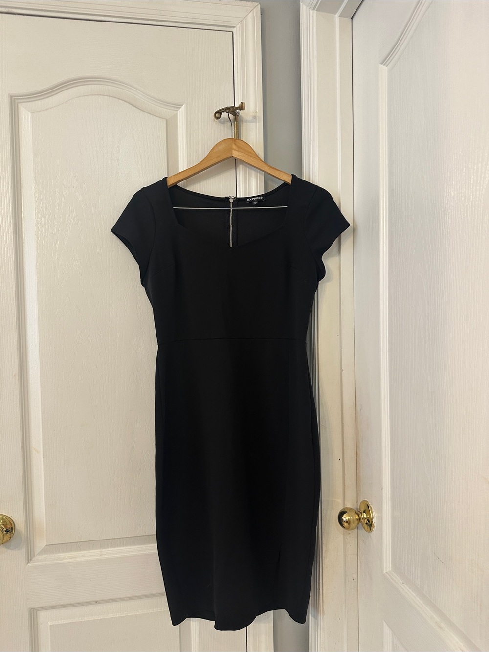 Express Black Midi Sheath Dress